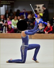 RSG Anzug für Rhythmische Sportgymnastik Gr. 134-140+ Keule 36 cm