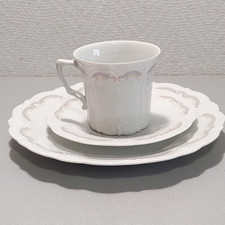 Hutschenreuther / Alt Tirschenreuth Baronesse Dominique Kaffeegedeck 3teilig