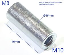 Innen M10 auf Innen M8 Gewinde Adapter Muffe metrisch