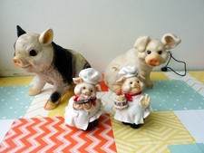 4 Schweine aus Sammlung