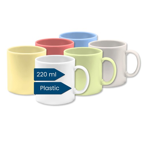 Kaffeebecher kunststoff 6er - kaffeebecher, (6er