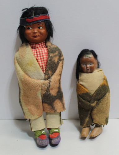 Vintage paar skookum puppen - vintage,