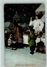 12075956 - Spielzeug - Engel auf dem Markt Kinder mit einem Schlitten,