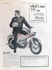 Ariel 50cc "Pixie" Mofa Original 1963 Motorrad Werbung : 669/25