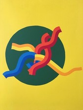 Erwin Reiter: Englischer Keimling - Signierte numm. Orig. Farbserigraphie 1969