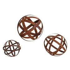 Rostkugel Edelrost Dekokugel Kugel 30-50 cm Bandeisen Gartendeko Rost Metall