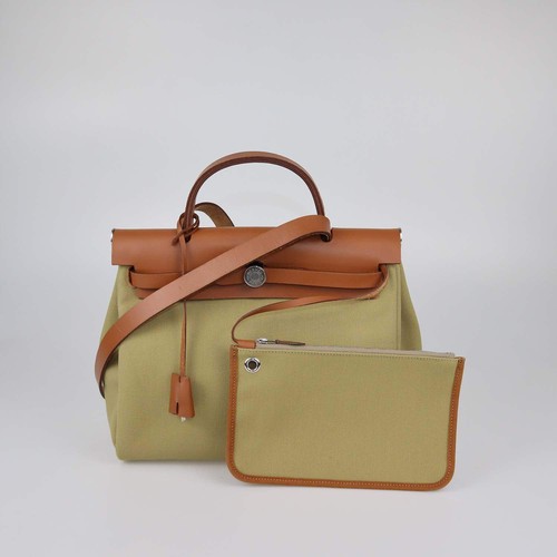 Hermes poussiere fauve - poussiere,, canvas