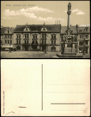 Postcard brüx most - postcard,