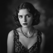 Dame Frau Model Vintage Retro