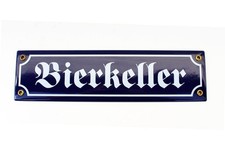 Emaille Schild Bierkeller