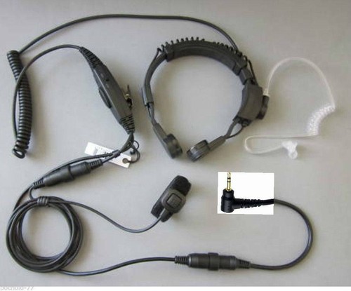 Military headset laryngophone - headset,