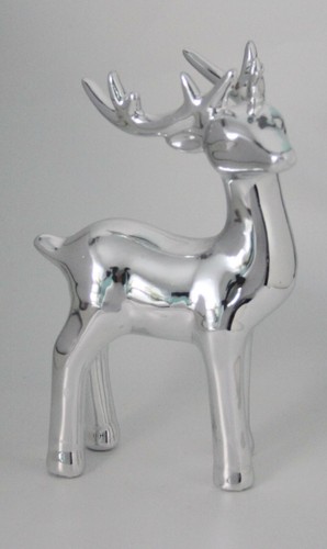 Deko hirsch silber - deko,