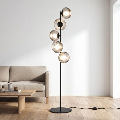 Stehlampe schwarz wohnzimmer - schwarz,