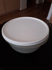 Tupperware 1,5 L Schüssel Rund weißer Deckel 
