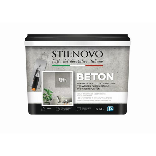 Stilnovo betonfarbe hellgrau - hellgrau, 6