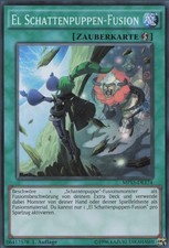YuGiOh El Schattenpuppen-Fusion MP15-DE174 Super Rare Good 1st