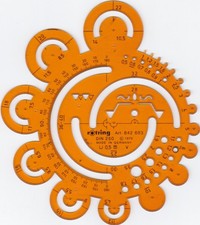 ZEICHEN SCHABLONE ROTRING