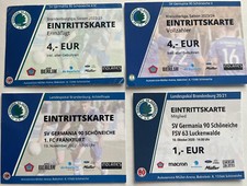 Fußball, 4 Sammler-Tickets