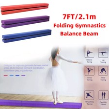 210cm Schwebebalken Gymnastikbalken Balance Training klappbar Zusammenfaltbar DE