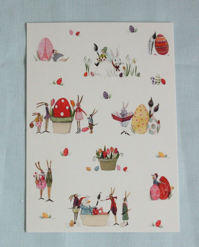 Postkarten ostern hasen - ostern,