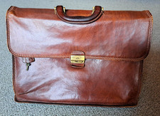 Aktentasche The Bridge, Leder Marrone (braun), groß genug für 1 Aktenordner