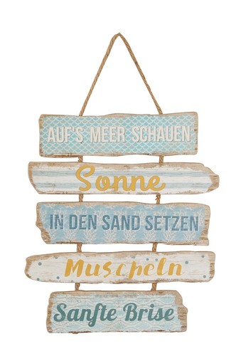 Holzschild maritim auf s - maritim, "auf´s