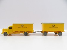 1:87 Wiking Mercedes Benz L 3500 Hängerzug deutsche Bundespost 