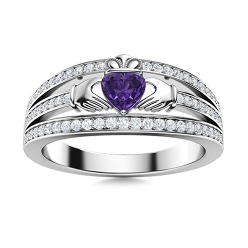 Claddagh irish heart cut - irish,