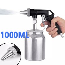 DE Sandstrahlpistole Sandstrahlgerät Druckluft Pistole 6mm Düsen 1L Sandstrahler