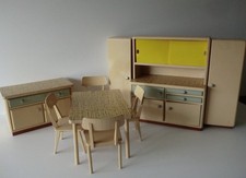 Große Küche Paul Hübsch 50er Jahre Erzgebirge Puppenküche Puppenstube Puppenhaus