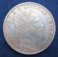 Österreich 1 Florin 1859 A Franz Joseph I. Silber Ag vz