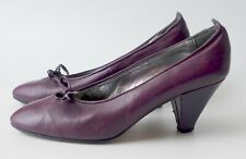 True Vintage: Lila Pumps 80er Jahre - vermutlich Leder - Gr. 40 - guter Zustand