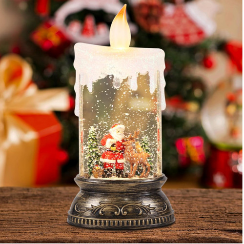 Weihnachtslaterne mit timer - mit,