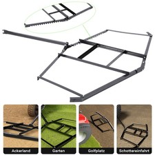 Schleppegge Wiesenegge mit verstellbaren Stangen Wiesenschleppe Rasentraktor DE