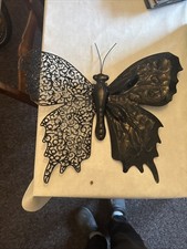 Schmetterling Stahl Hängedeko / Gartendeko Metall Garten Dekoration / 3D 