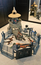 Jurassic Park 1993 Kenner Command Compound + Zubehör + Dinos +Action Figuren