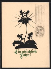 Künstler-AK Georg Plischke: Tanzende Engel auf einer Blume 1928 