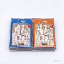 2er Set Retro Hörspiel Kassetten Michael Ende MOMO Teil 1 & 2 (Karussell)
