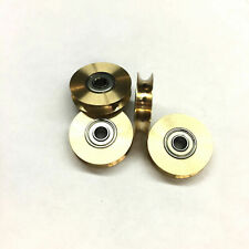  Umlenkrolle Seilrolle Rolle Durchmesser Ø 16 mm Messing mit Kugellager 