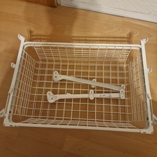 *IKEA HJÄLPA 2 x Gitterkorb Drahtkorb Schrankschublade mit Auszugschiene 60x40