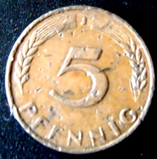 Münze 5 Pfennig 1950 J BRD