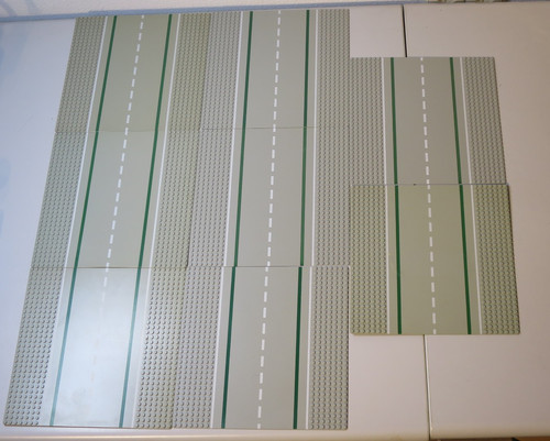 Lego gerade strassenplatten - 8x,