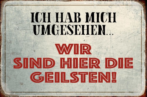Blechschild 20x30 ich hab mich - blechschild,