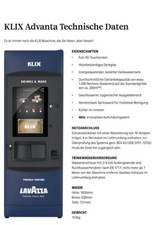 Klix Heißgetränkeautomat NEU Kaffeeautomat alternative für Sielaff TEXT LESEN !