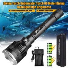 6000K-6500K Diving DIY Taucherlampe LED Wasserdicht Unterwasser Taschenlampe