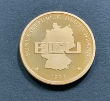 ECU 1993 Deutschland Europa Medaille Ø 30 mm
