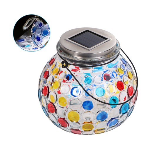 Solarglasglas lampe mosaik - solarglasglas,