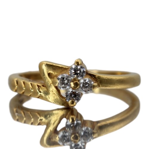 Goldring 18kt gelb - gelb, cz