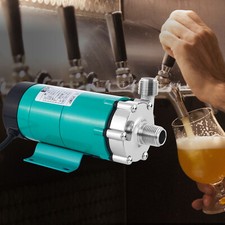 VEVOR Magnetische Bierpumpe Bierbraupumpe Edelstahlkopf Lebensmittelqualität