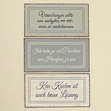 Schild mit Spruch (556010)